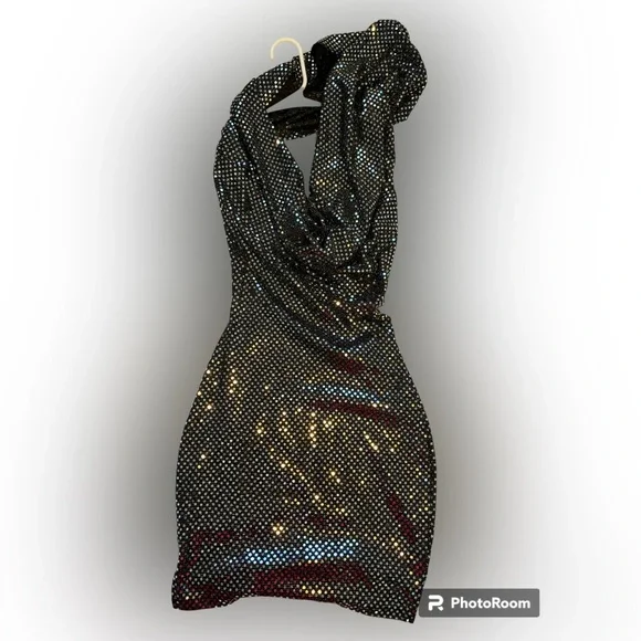 SHEIN | Dresses | Shein Hooded Sequin Mini Dress | Poshmark